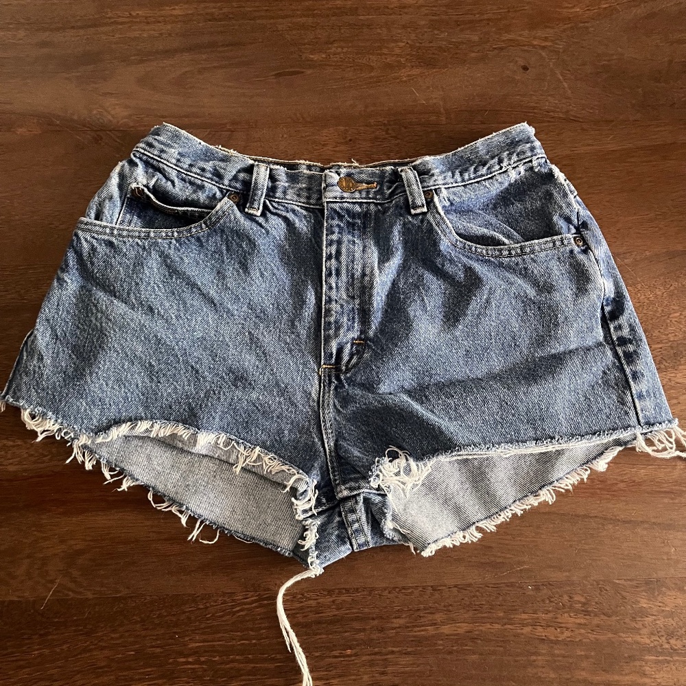 Vintage 1990s Riders by Lee Cutoff Jean Shorts Size 10